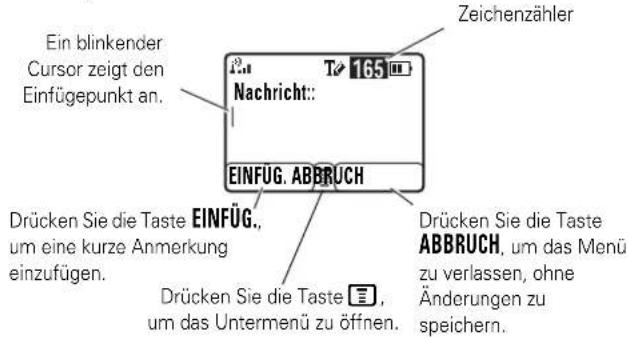 MOTOROLA C140 - Texteintrag - 1