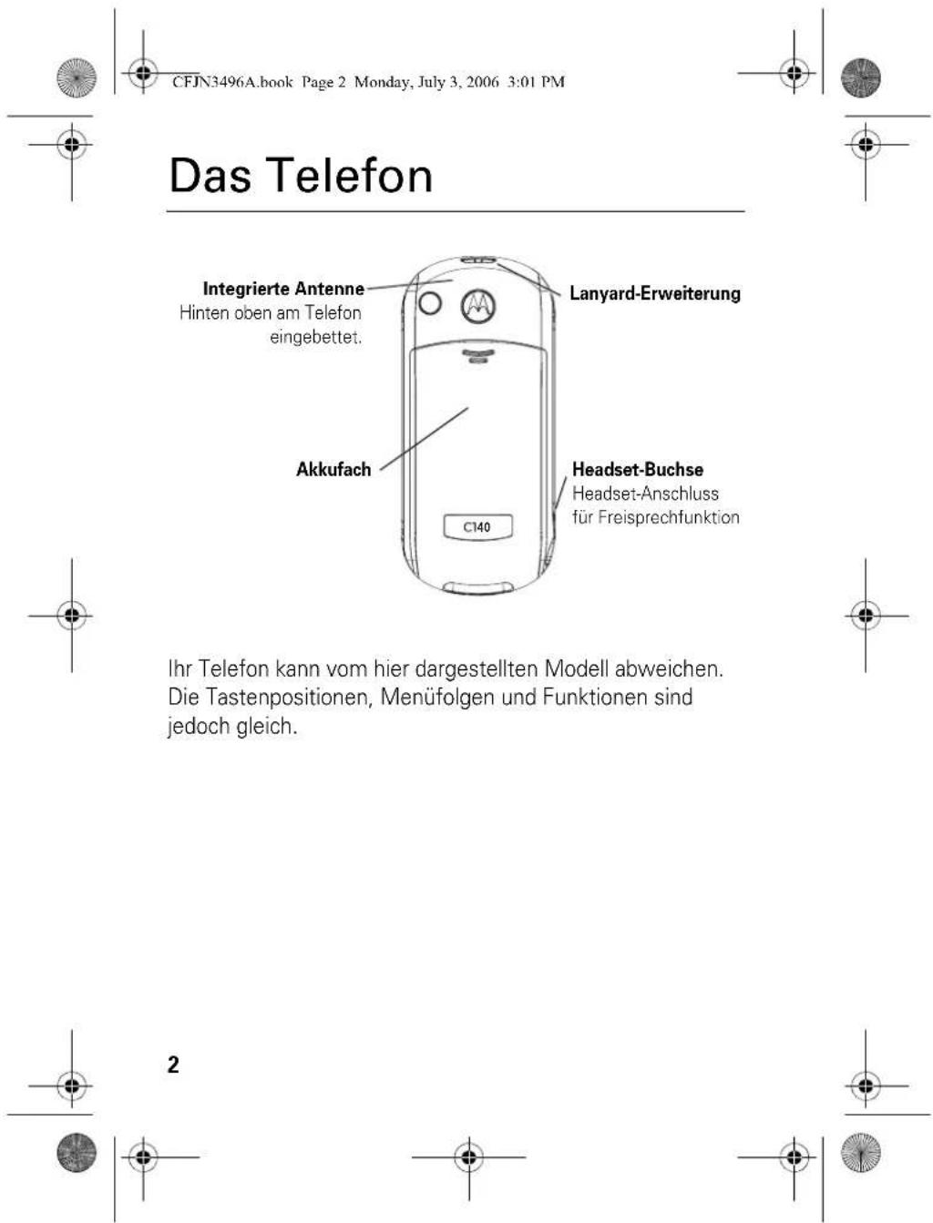 MOTOROLA C140 - Navigationstaste - 10