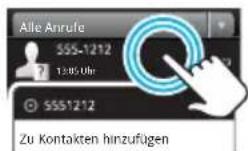 MOTOROLA Atrix MB860 - So geht's: Telefon > Zuletzt - 2