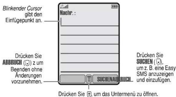 MOTOROLA T720 - Informationen eingeben - 10