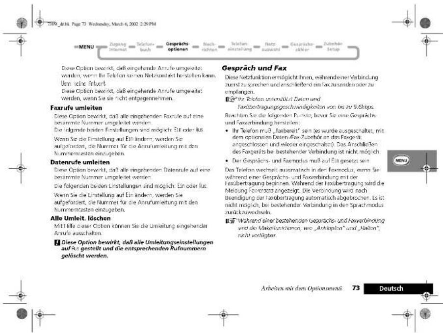 MOTOROLA L7389 - Serviceliste anzeigen - 135