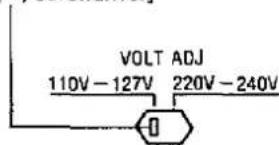 VOLT ADJ 110V - 127V 220V - 240V