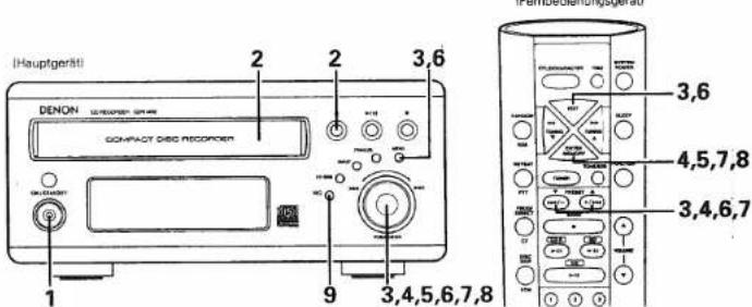 DENON CDR-M30 - Synchronisierte Aufnahme eines einzelnen Titels (1Tr SYNCHRO) - 1