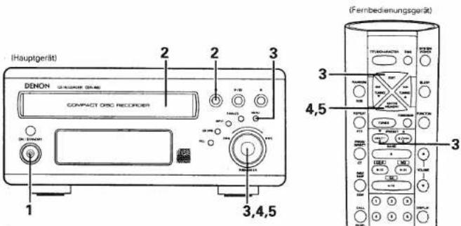 DENON CDR-M30 - CD-R/RW-Editierung - 1