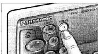 PANASONIC CQ-FX65 - Wahl der Verkehrsfunkinformations-Betriebsart (TA ON) Lautstärkeeinstellung - 7