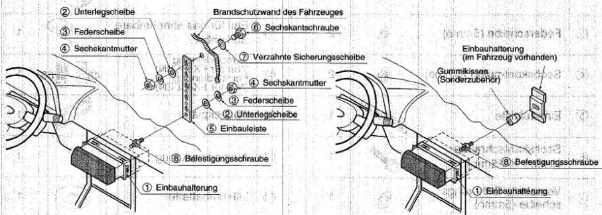 PANASONIC CQ-FX65 - ■ Verwendung des Gummikissens (Sonderzubehör) - 1