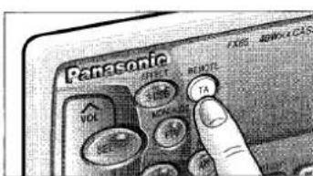 PANASONIC CQ-FX65 - Wahl der Verkehrsfunkinformations-Betriebsart (TA ON) Lautstärkeeinstellung - 8