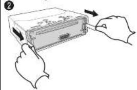 PANASONIC CQ-C1313N - How to remove the unit/Ausbau des Gerätes/ - 1