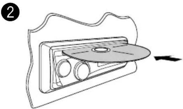 JVC KD-R201 - ① Einschalten. - 2