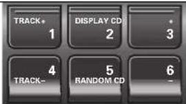 TRACK* 1 DISPLAY CD 2 3 4 TRACK- 5 RANDOM CD 6 -