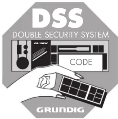 DSS DOUBLE SECURITY SYSTEM GRUNDIG CODE GRUNDIG