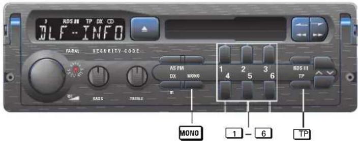 RDS III TP DX CD DLF - INFO FAMAL SECURITY CODE AS FM DX MONO 1 2 3 4 5 6 BOS III TP BISS FREELI M MONO 1 - 6 TP