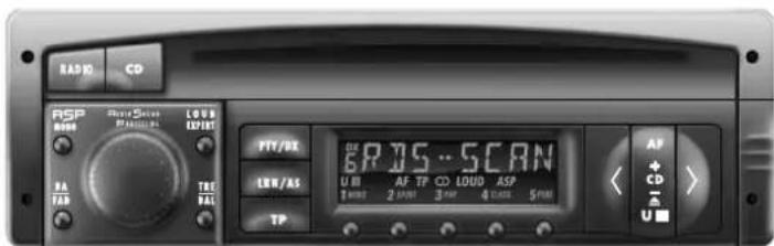 RASIO CD RSP RNR Short-Square RASSA LOGS RST RA TAB TBE BALL PTI/DR OK 6R 75...SCAN U IN AF TP CD LOUD ASP 1 MHz 2 kHz 3 kHz 4 kHz 5 kHz TP AF CD U