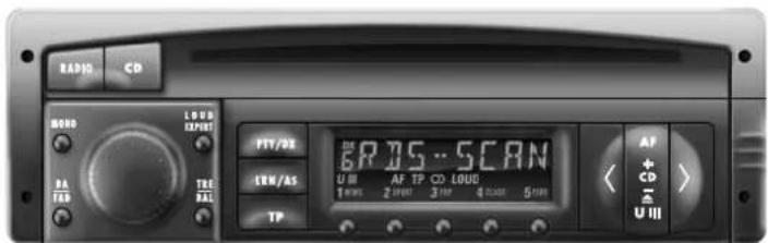 RAPS CD BOND LO VS EXPRT PA TAB TRE RAL FTT/03 6R 75 - SCAN U III AF TP CD LOUD 1 kHz 2 kHz 3 kHz 4 kHz 5 kHz TP AF CD U III