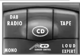 DAB RADIO CD TAPE MONO MO DANGER CONTROL LOUD EXPERT
