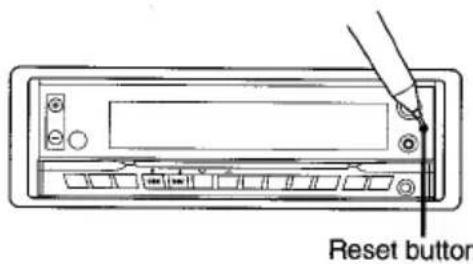 AIWA CDC-MP32 - Reset button - 1