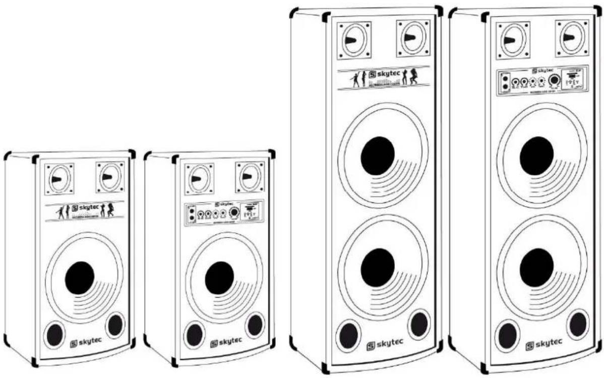 Skytec Karaoke Speakerset 178.444 - SPBSKARAOKE SPEAKERSETKARAOKE - 1