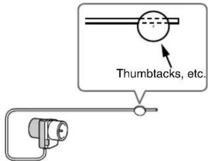 ONKYO SKM-940S - Use thumbtacks or something similar to fix the FM antenna into position. - 1