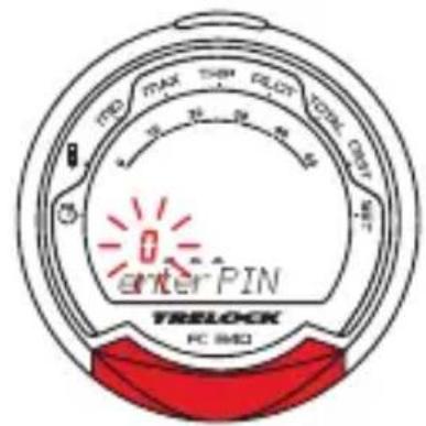 TRELOCK FC 845 - Entering and changing the PIN time - 2