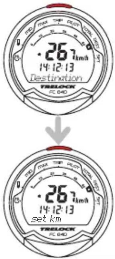 TRELOCK FC 040 26.7 km/h 14:12:13 Destination TRELOCK FC 040 26.7 km/h 14:12:13 set km TRELOCK FC 040