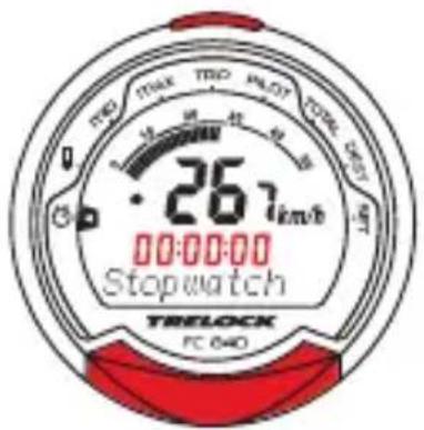 TRELOCK FC 840 26.7 km/h 00:00:00 Stopwatch