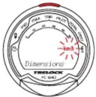 TRELOCK FC 640 Dimensions - km/h