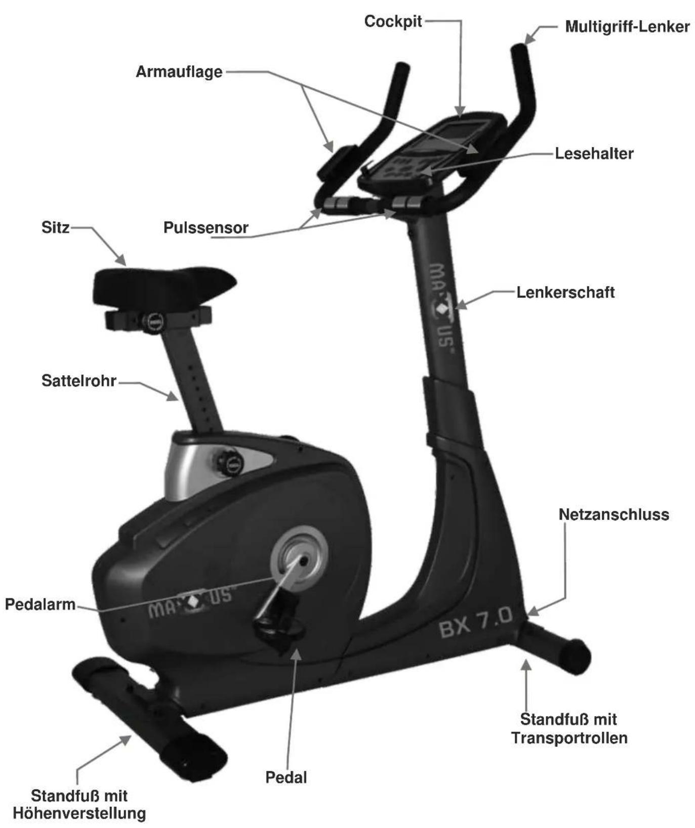 Maxxus BX 7.0 Bike - Persönliche Sicherheitshinweise für das Training - 1
