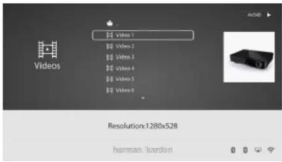 HARMAN KARDON BDS 680 - Wiedergabe von Videos - 1