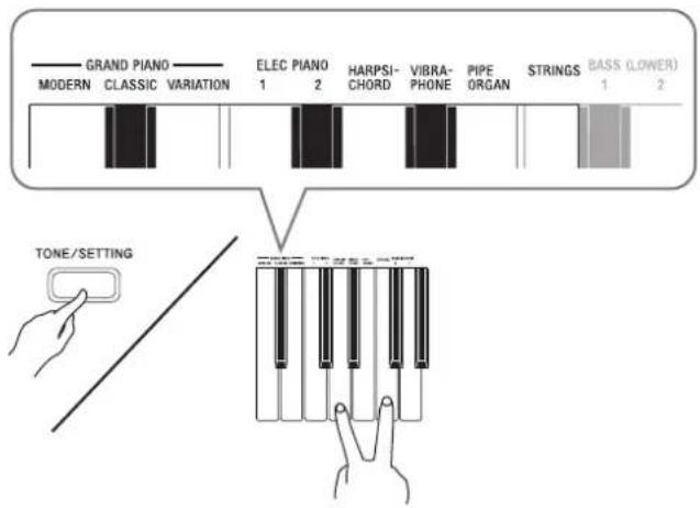 CASIO Privia PX-720C - Mischen von zwei Klangfarben (Layer-Funktion) - 1