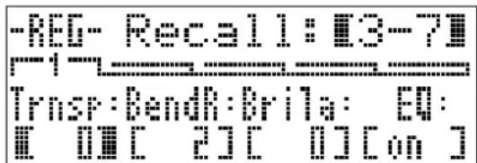 CASIO Privia PX-3S - Ein als Registrationsdaten gespeichertes Setup abrufen - 1