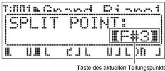 CASIO Privia PX-3S - Tastatur-Teilungspunkt festlegen - 1