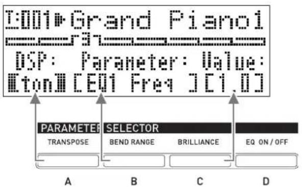 CASIO Privia PX-3S - Einstellen der Zonenparameter - 2