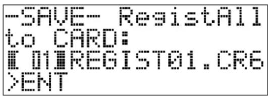 CASIO Privia PX-3S - Registrationsspeicherbank-Daten in einer Datei sichern - 2