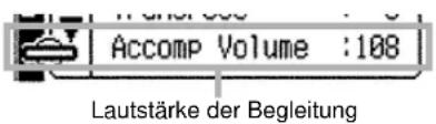 CASIO MZ-2000 - Lautstärke der Begleitung - 1