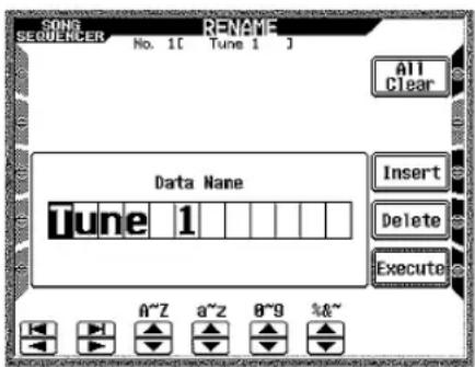 CASIO MZ-2000 - Änderung des Song-Namens - 1