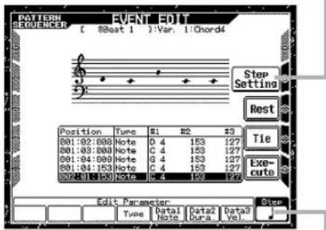 CASIO MZ-2000 - Step-Eingabe von Noten (Events) - 1