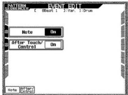 CASIO MZ-2000 - View Select – Darstellung bestimmter Eventtypen ausblenden - 1