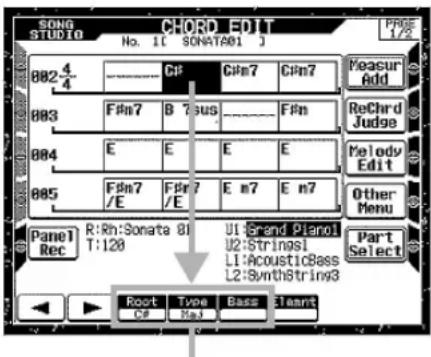 CASIO MZ-2000 - Modifizieren eines Akkords - 1