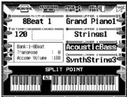 CASIO MZ-2000 - Drücken Sie die SPLIT POINT-Taste. - 1