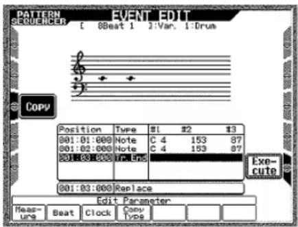 CASIO MZ-2000 - Event kopieren - 1