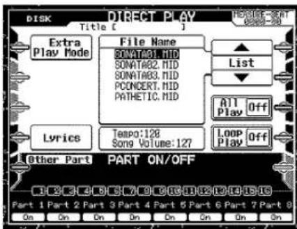 CASIO MZ-2000 - Wiedergabe eines Standard-MIDI-Files (SMF) - 2