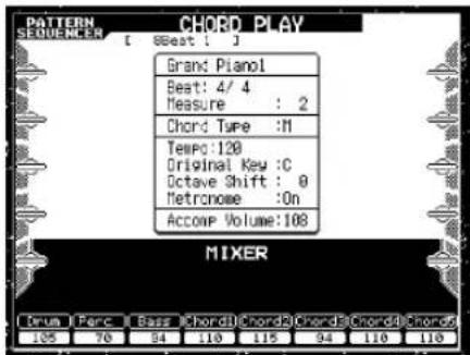 CASIO MZ-2000 - Wählen Sie Chord Play. - 1