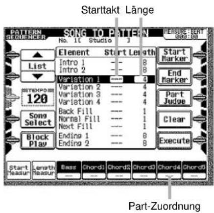 CASIO MZ-2000 - Part Assignment (Partzuordnung) - 1
