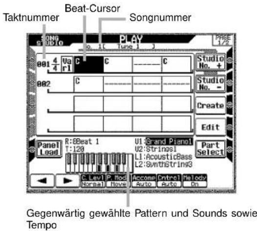 CASIO MZ-2000 - Songs des Song-Studios wieder- geben - 1
