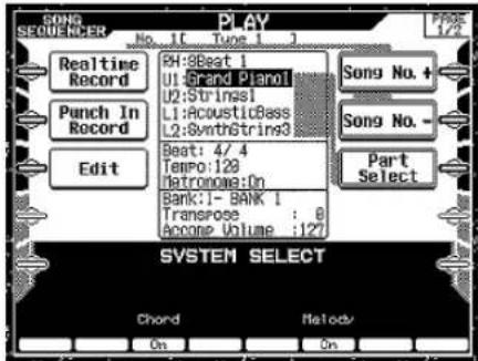 CASIO MZ-2000 - Wählen Sie Realtime Record, um in den Echtzeit-Aufnahmemodus zu schalten. - 8