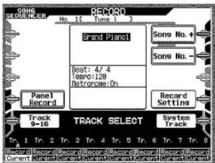 CASIO MZ-2000 - Wählen Sie Realtime Record, um in den Echtzeit-Aufnahmemodus zu schalten. - 1