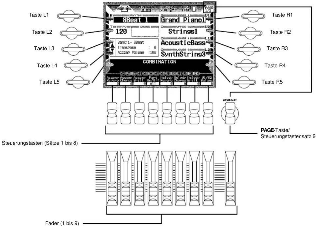 CASIO MZ-2000 - Taster, Schalter und Fader - 1