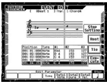 CASIO MZ-2000 - Step-Eingabe von Noten (Events) - 3