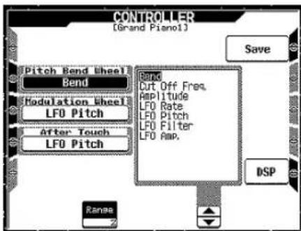 CASIO MZ-2000 - Im DCO-Menü wählen Sie Envelope (Hüllkurve), wenn Sie die Einstellungen des Hüllkurvengenerators ändern möchten. - 4