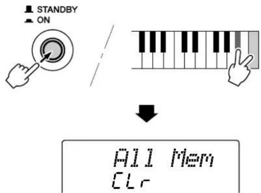 STANDBY ON ↓ ALL Mem CLR